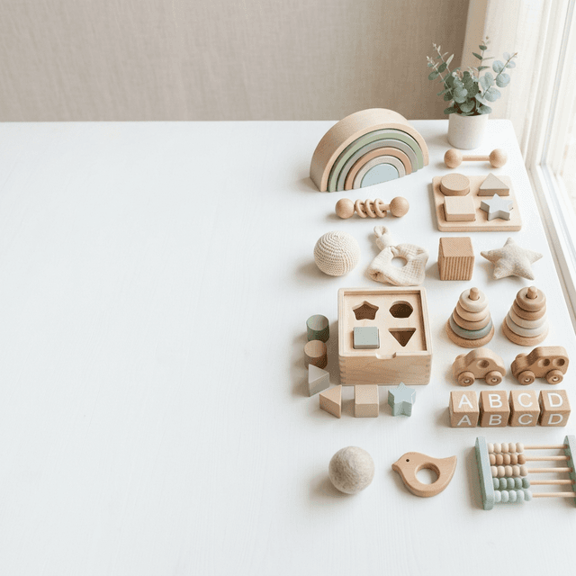 Beautiful wooden developmental toys